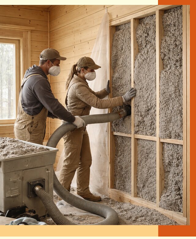 Утепление дачного дома эковатой в Серове от 1479 руб./м2 — комплексно, ТепломастерСрв