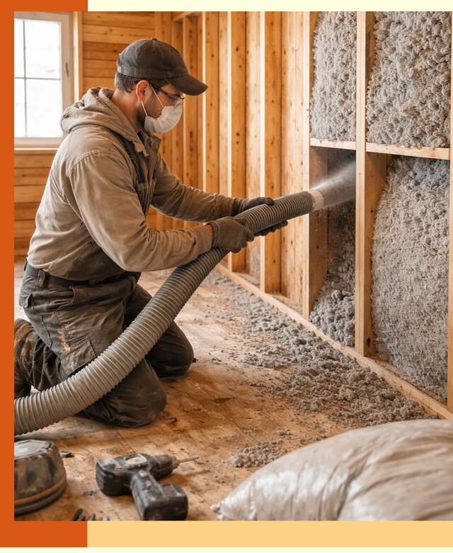 Утепление дачного дома эковатой в Серове — быстро и надёжно