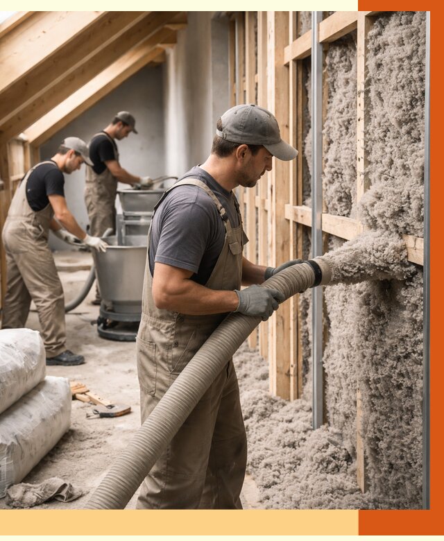 Утепление таунхауса эковатой в Серове от 2244 руб./м² — монтаж и задувка | ТепломастерСрв