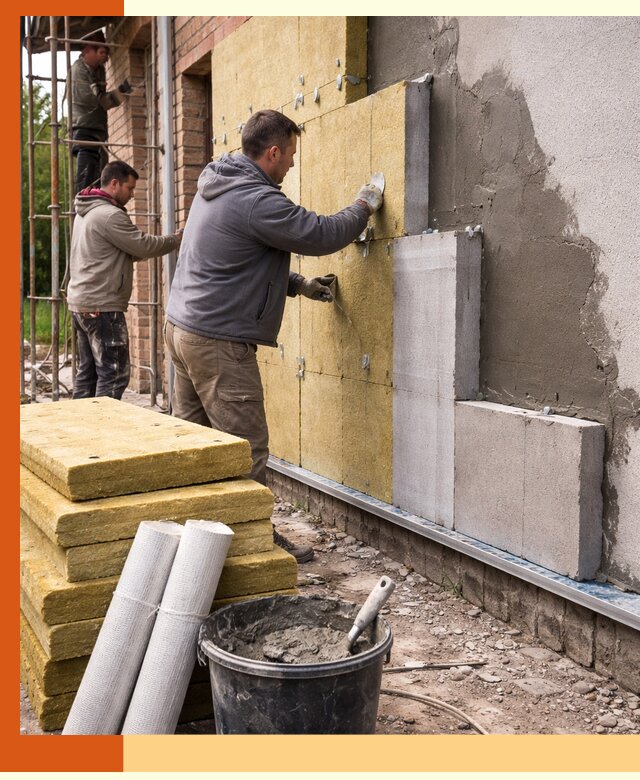 Утепление кирпичного дома под ключ в Серове