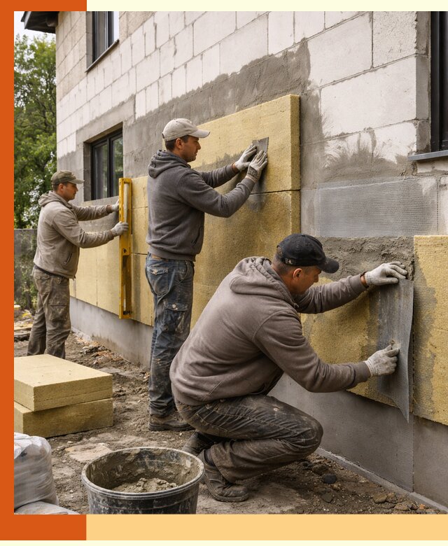 Утепление дома из газобетона в Серове качественно и долговечно