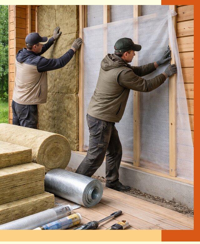 Утепление дома из двойного бруса в Серове от 4897 руб./м² — ТепломастерСрв под ключ