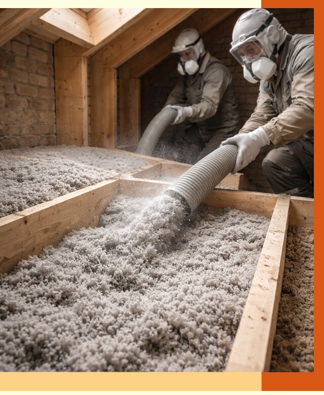 Утепление коттеджа эковатой в Серове от 2551 руб./м² — комплексная задувка и монтаж | ТепломастерСрв