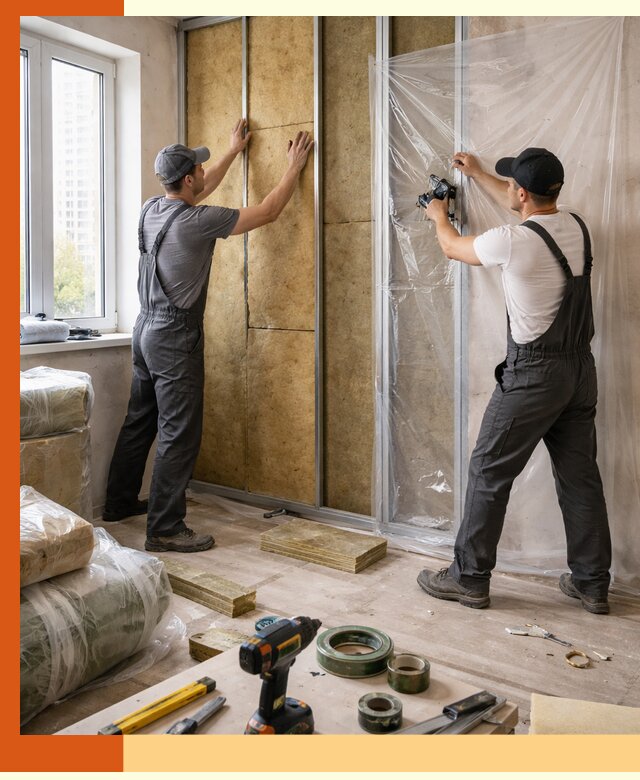 Утепление квартиры изнутри профессионально в Серове