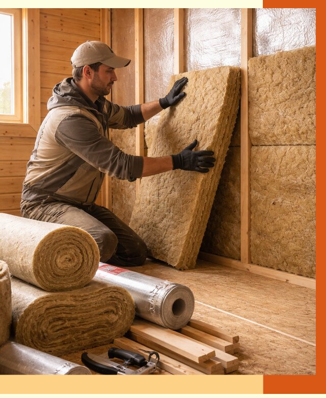 Утепление бани в Серове под ключ от 4591 руб./м2 — утеплить потолок, пол и стены | ТепломастерСрв