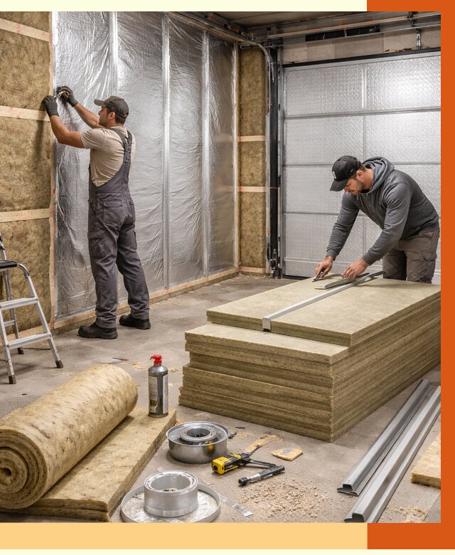 Утепление гаража в Серове от 4591 руб/м2 — комплексное утепление ворот и стен | ТепломастерСрв