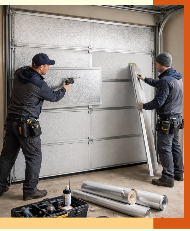 Утепление гаражных ворот в Серове от 8009 руб/м2 — надежно и быстро | ТепломастерСрв