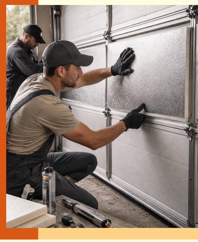 Утепление гаражных ворот в Серове качественно и надежно