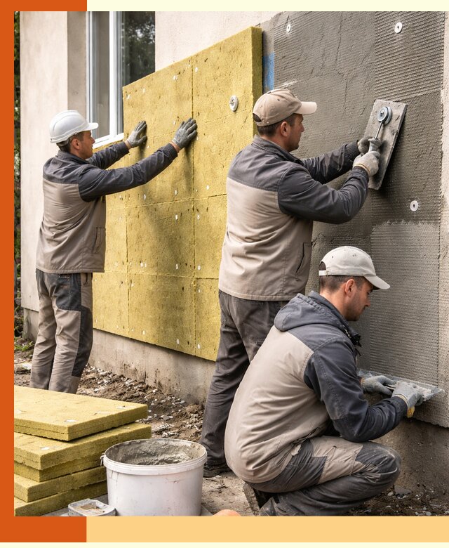 Утепление фасада под штукатурку в Серове — энергоэффективная технология