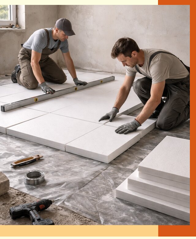 Утепление бетонного пола в Серове от 2551 руб/м2 — монтаж и цена | ТепломастерСрв