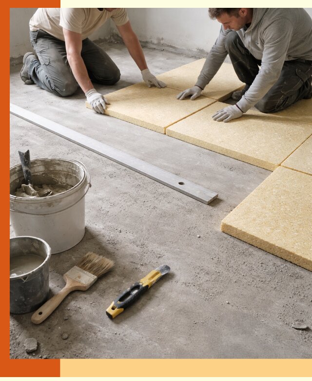 Утепление бетонного пола в Серове профессионально и недорого