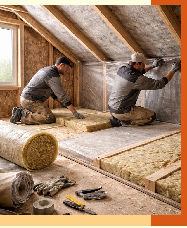 Утепление чердака в Серове от 7652 руб/м² — теплоизоляция и комплексное утепление под ключ | ТепломастерСрв