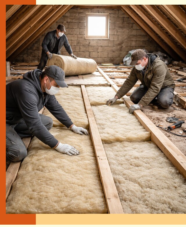 Утепление чердака в Серове — профессиональная теплоизоляция кровли