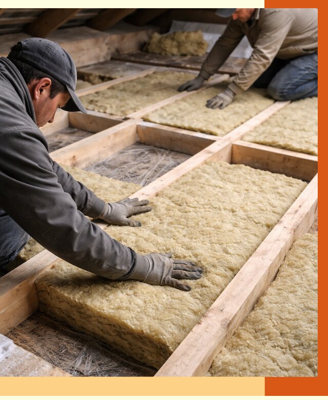 Утепление чердака минватой в Серове от 3571 руб/м2 под ключ | ТепломастерСрв