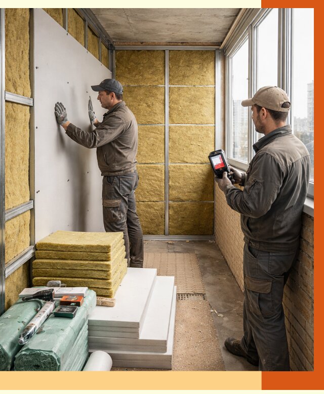 Утепление балкона в Серове от 4591 руб. под ключ | ТепломастерСрв