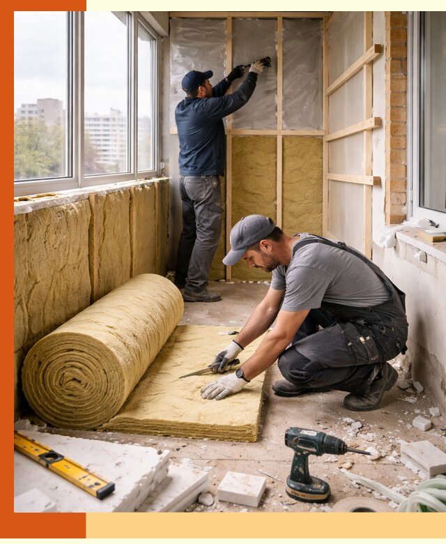 Утепление балкона под ключ в Серове качественно и быстро