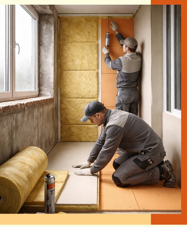 Утепление лоджии под ключ в Серове от 6631 руб/м2 — комплексное решение | ТепломастерСрв