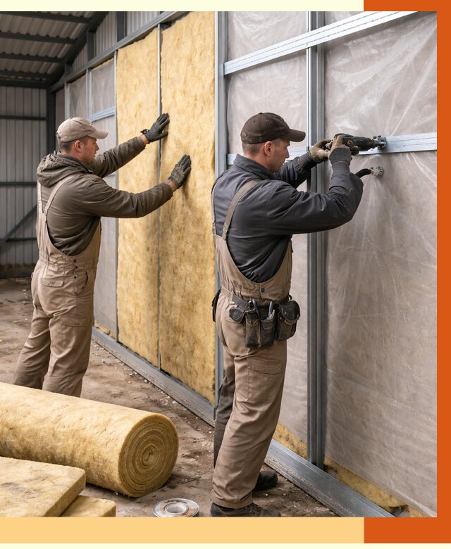 Утепление металлического ангара в Серове от 4846 руб/м2 — услуги под ключ | ТепломастерСрв