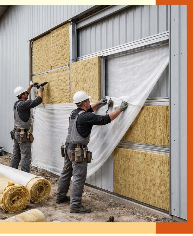 Утепление металлического склада в Серове от 4591 руб/м2 — комплексное утепление под ключ | ТепломастерСрв