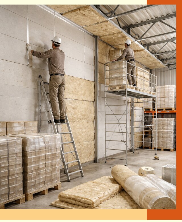 Утепление склада готовой продукции в Серове от 1989 руб./м2 — комплексно | ТепломастерСрв