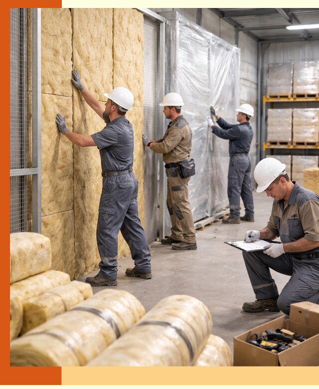 Утепление склада готовой продукции в Серове качественно и быстро