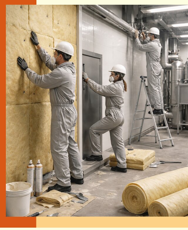 Утепление пищевого цеха под ключ в Серове