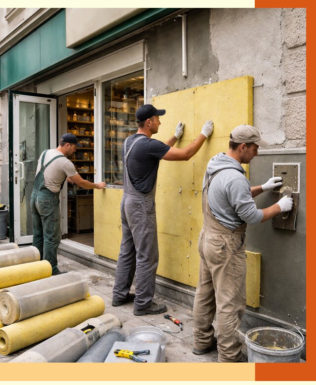 Утепление магазина в Серове от 4591 руб/м2 — цена, стены и снаружи | ТепломастерСрв