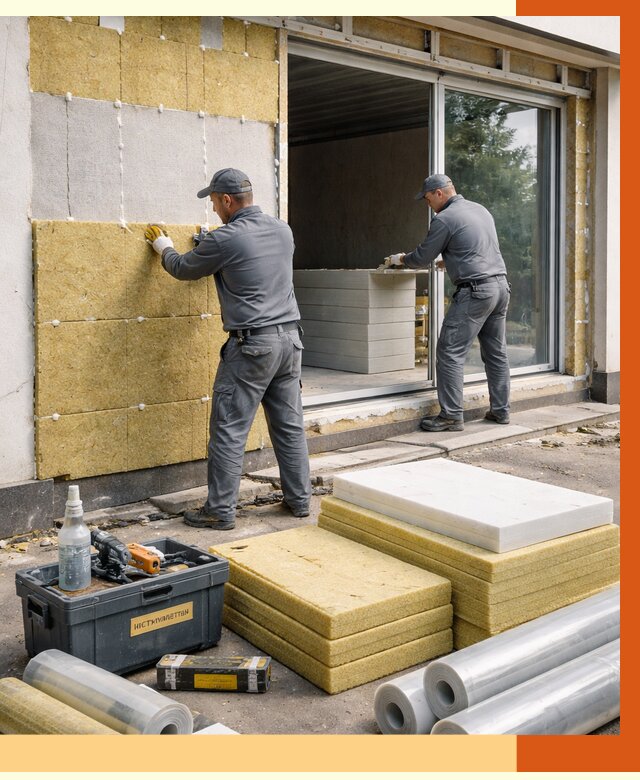 Утепление торгового павильона в Серове от 14793 руб./м² под ключ | ТепломастерСрв