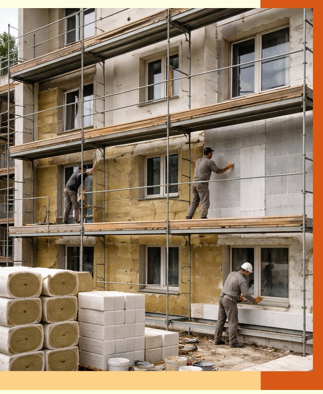 Утепление гостиницы в Серове от 7345 руб./м2 — комплексно, ППУ, под ключ | ТепломастерСрв