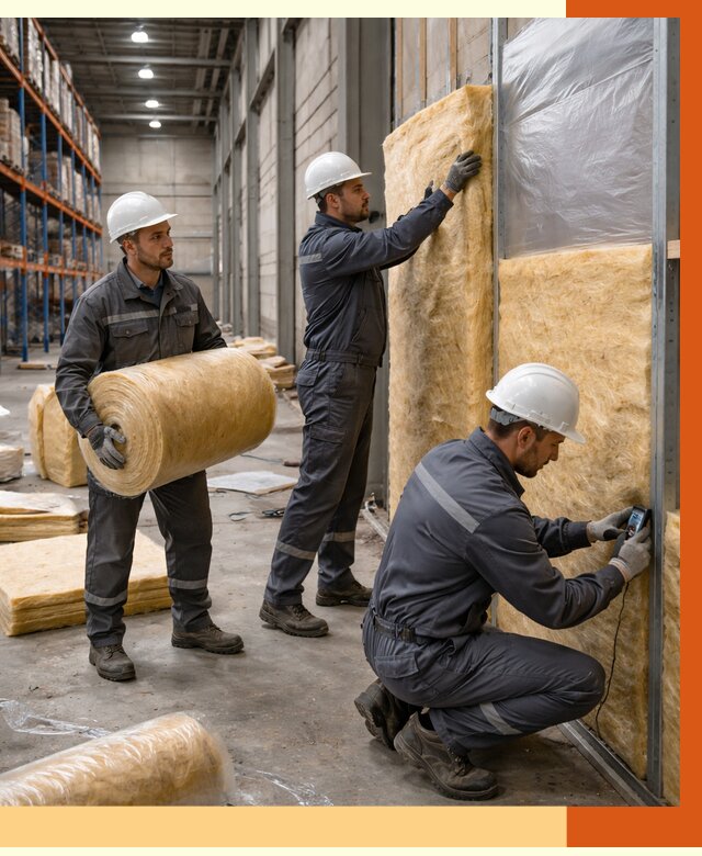 Утепление логистического центра в Серове от 4591 руб/м² под ключ | ТепломастерСрв