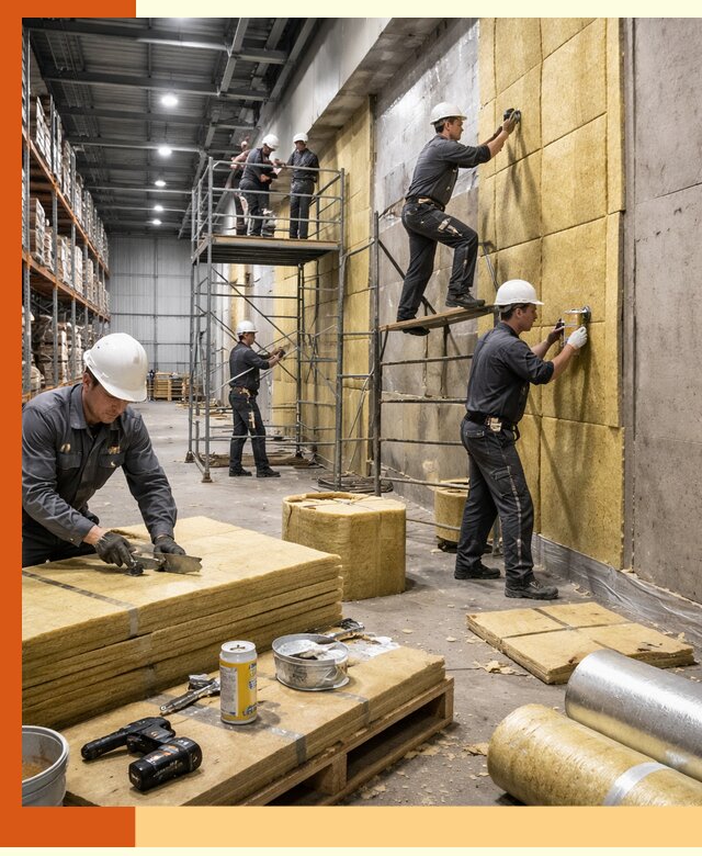 Утепление логистического центра в Серове качественно и экономично