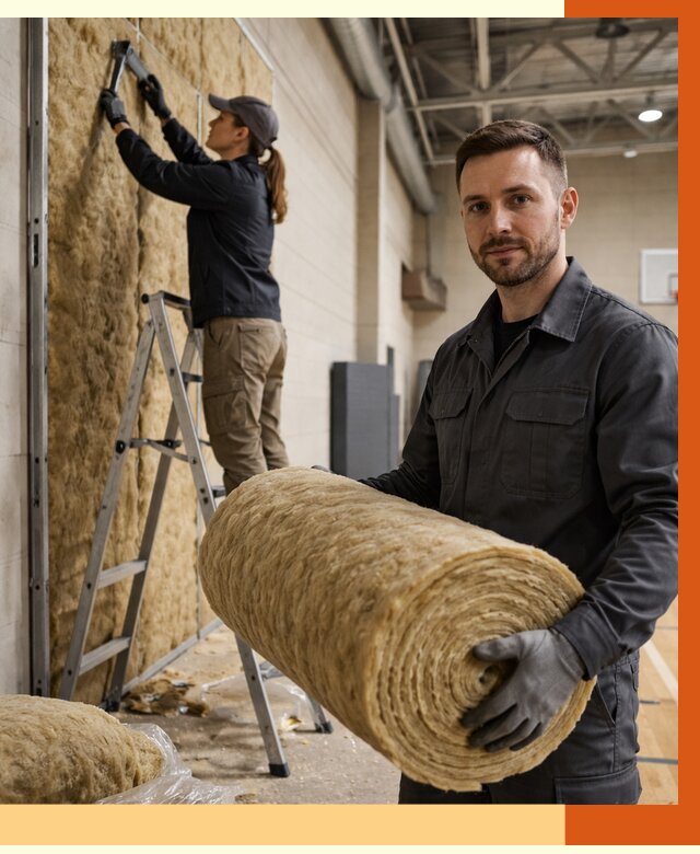 Утепление спортзала в Серове от 7652 руб/м2 — комплексное утепление под ключ | ТепломастерСрв