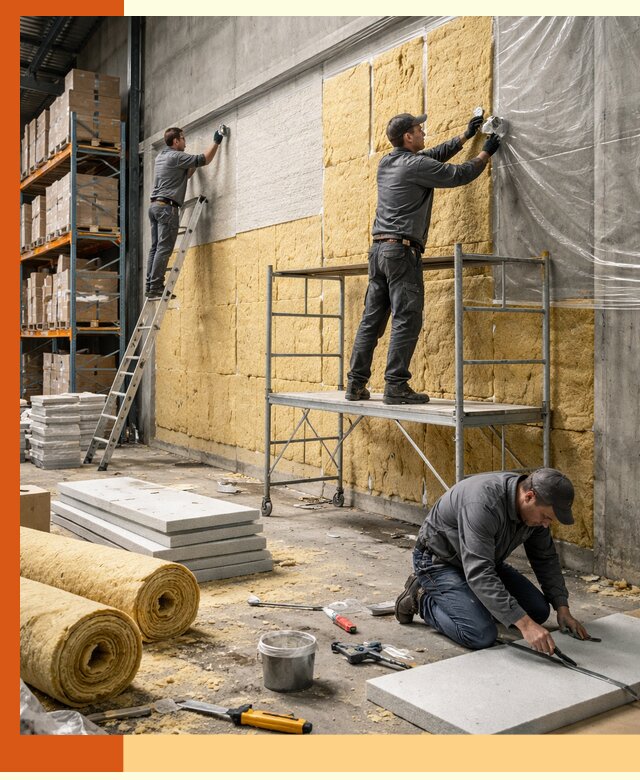 Утепление холодного склада под ключ в Серове