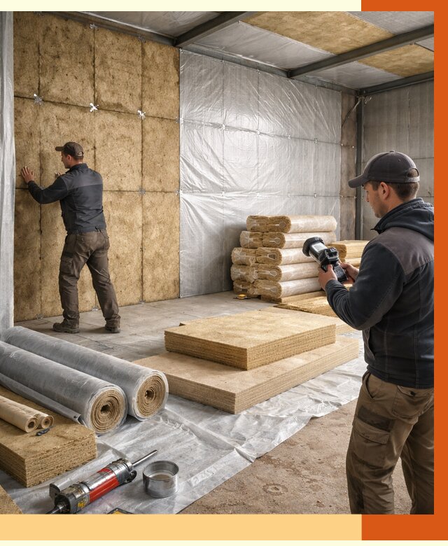 Утепление теплого склада в Серове под ключ от 11732 руб/м² | ТепломастерСрв