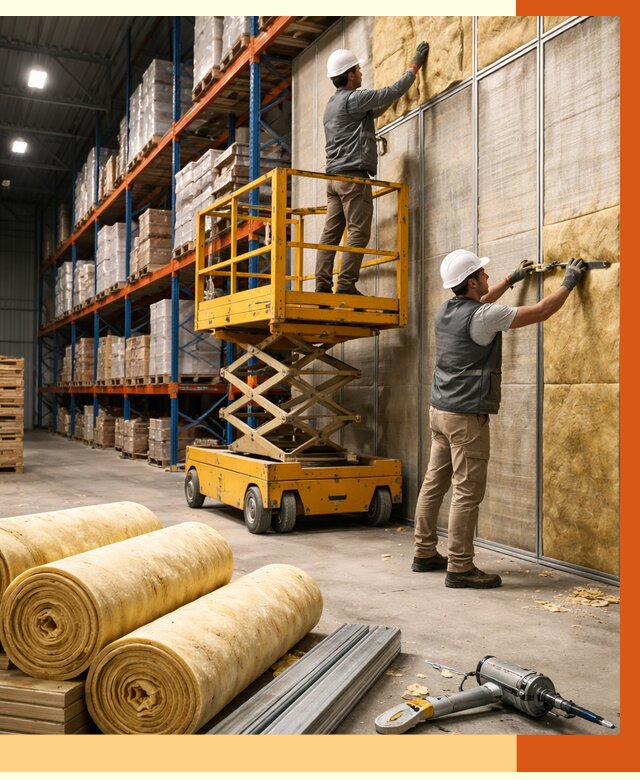 Утепление торгового склада в Серове от 3265 руб/м2 — комплексно и под ключ | ТепломастерСрв