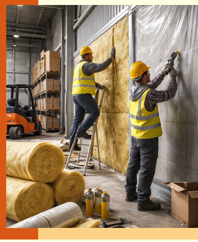 Утепление склада с техникой в Серове под ключ