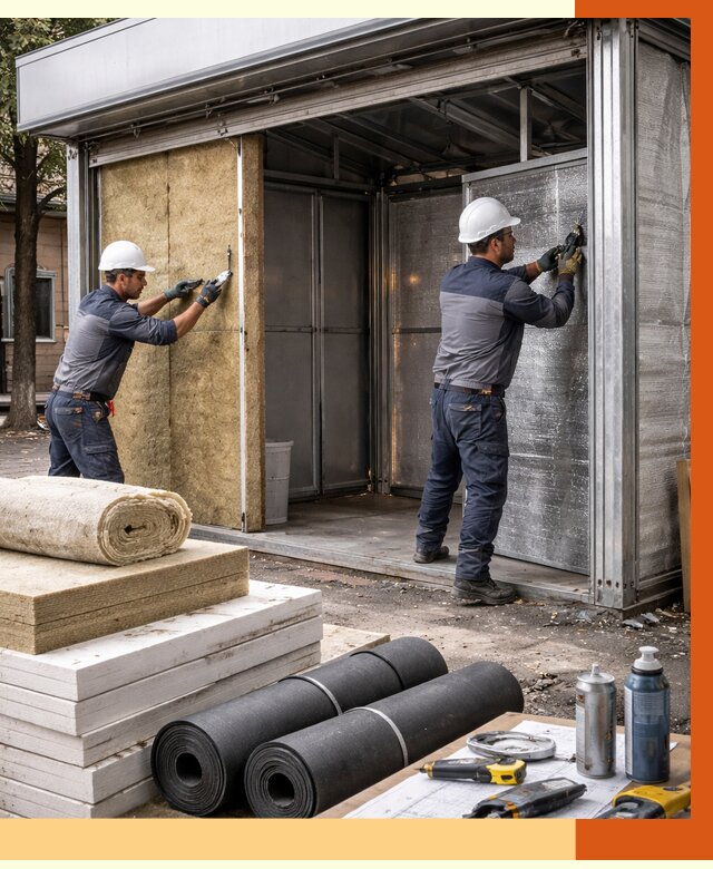 Утепление павильона шаурма в Серове под ключ от 1224 руб. за м² | ТепломастерСрв