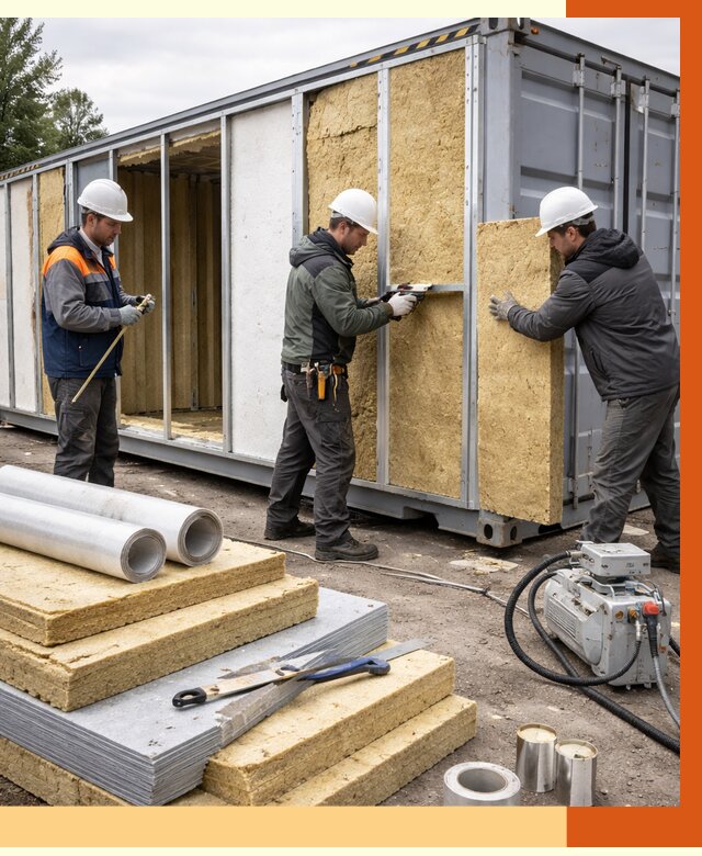 Утепление морского контейнера в Серове от 3826 руб. под ключ | ТепломастерСрв