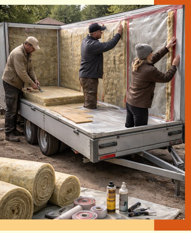 Утепление прицепа в Серове под ключ от 12753 руб. — комплекс от ТепломастерСрв