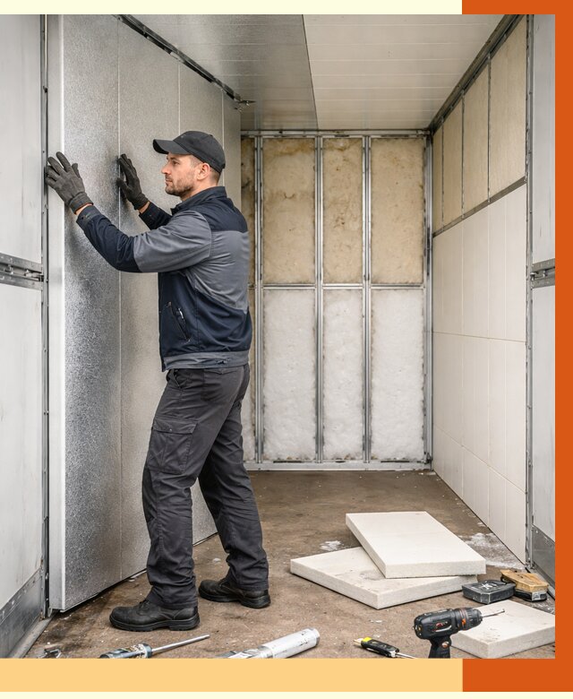 Утепление холодильного кузова в Серове от 13773 руб. под ключ | ТепломастерСрв