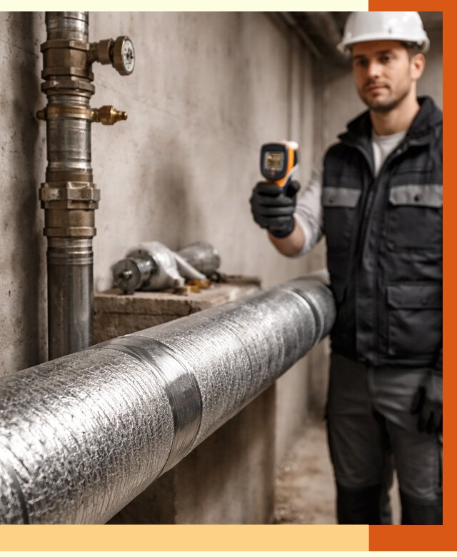 Утепление труб водоснабжения в Серове от 8672 руб. за м² — услуги ТепломастерСрв