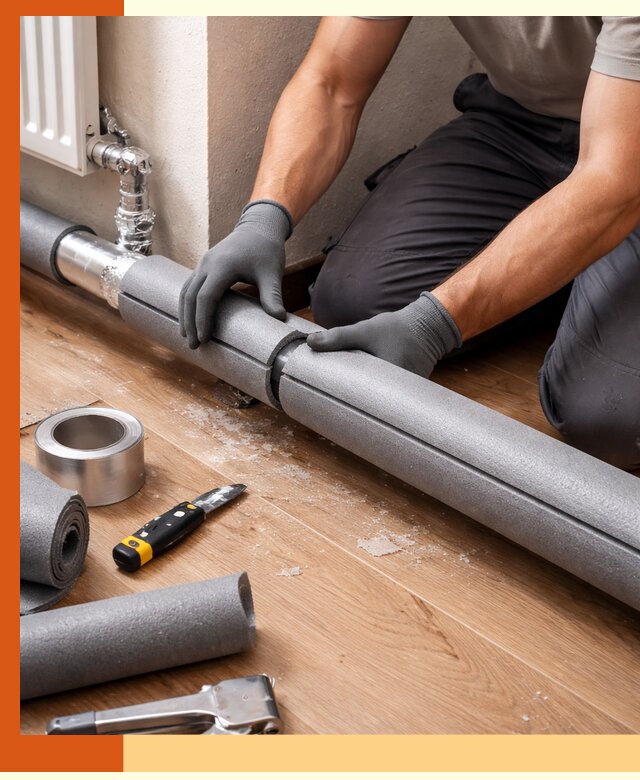 Утепление труб отопления в Серове: теплоизоляция и защита сети