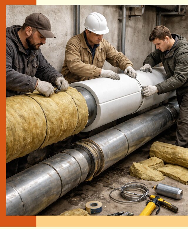 Утепление трубопровода в Серове с гарантией энергоэффективности