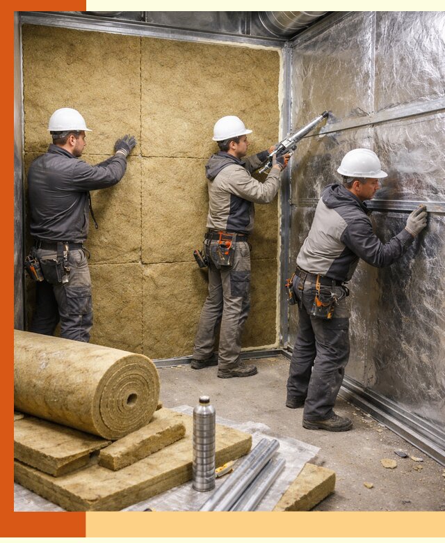 Утепление венткамеры в Серове — качественная теплоизоляция и шумопоглощение