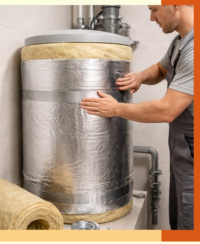 Утепление бойлера в Серове от 4591 руб. под ключ | Утепление ППУ | ТепломастерСрв