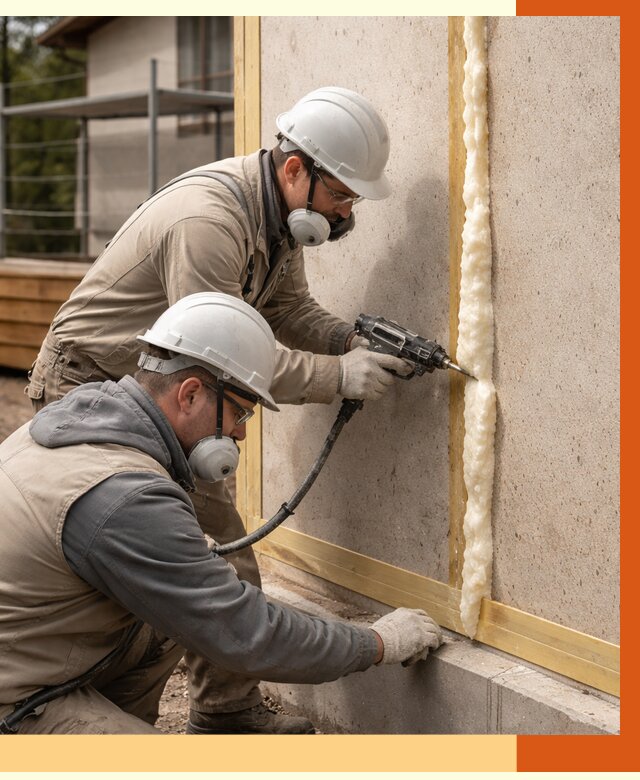 Утепление сип панелей ППУ в Серове от 4897 руб. под ключ | ТепломастерСрв