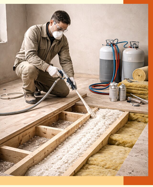 Заполнение полостей межэтажного перекрытия в Серове от 4285 руб. | ТепломастерСрв