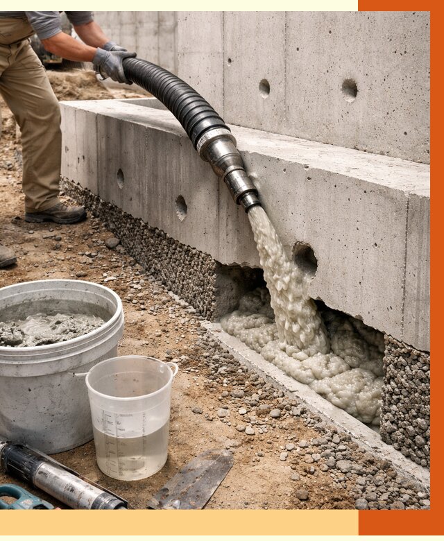 Заполнение полостей фундамента в Серове от 6937 руб. под ключ | ТепломастерСрв