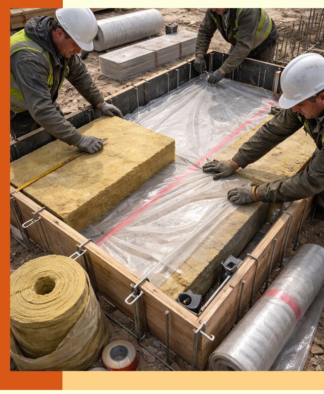 Теплоизоляция опалубки для строительства в Серове