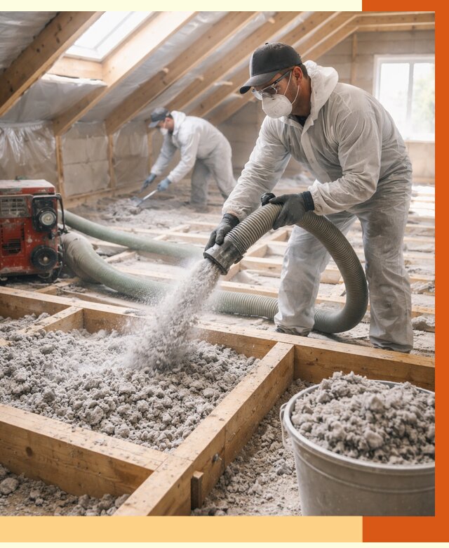 Утепление эковатой в Серове от 3010 руб./м2 — монтаж и задувка | ТепломастерСрв